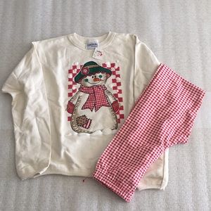 Cute Snow Lady Sweat/Legging outfit